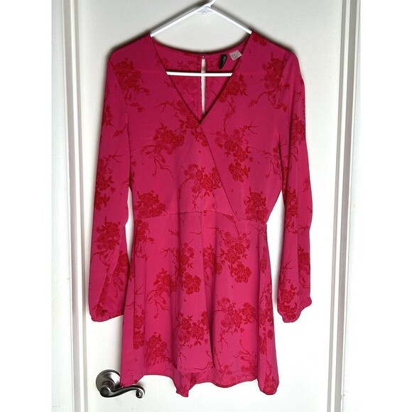 H&M Divided Womens Floral Romper Size 8 Long Open Sleeve SKU LRC5-125 - Picture 9 of 10